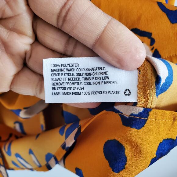 3.1 Phillip Lim By Target Orange Blue Cheetah Print Lightweight Jacket Size S - Picture 8 of 8